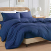 New! Cooling Weighted Blanket Cover, Bamboo Weighted Blanket Cover Set For Hot Sleeper - King (88''x104'') - Dark Blue