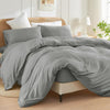 New! Cooling Weighted Blanket Cover, Bamboo Weighted Blanket Cover Set For Hot Sleeper - King (88''x104'') - Light Grey