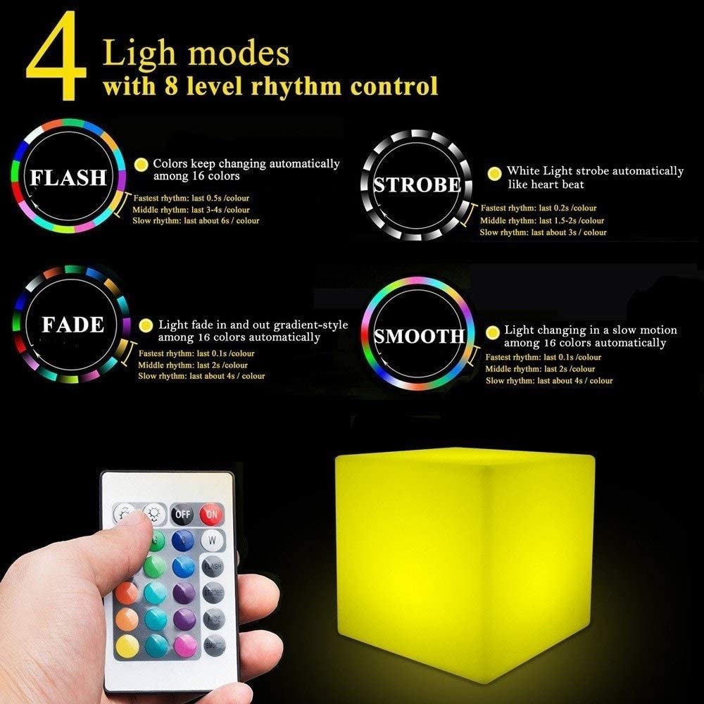 7-inch RGB LED Cube Light